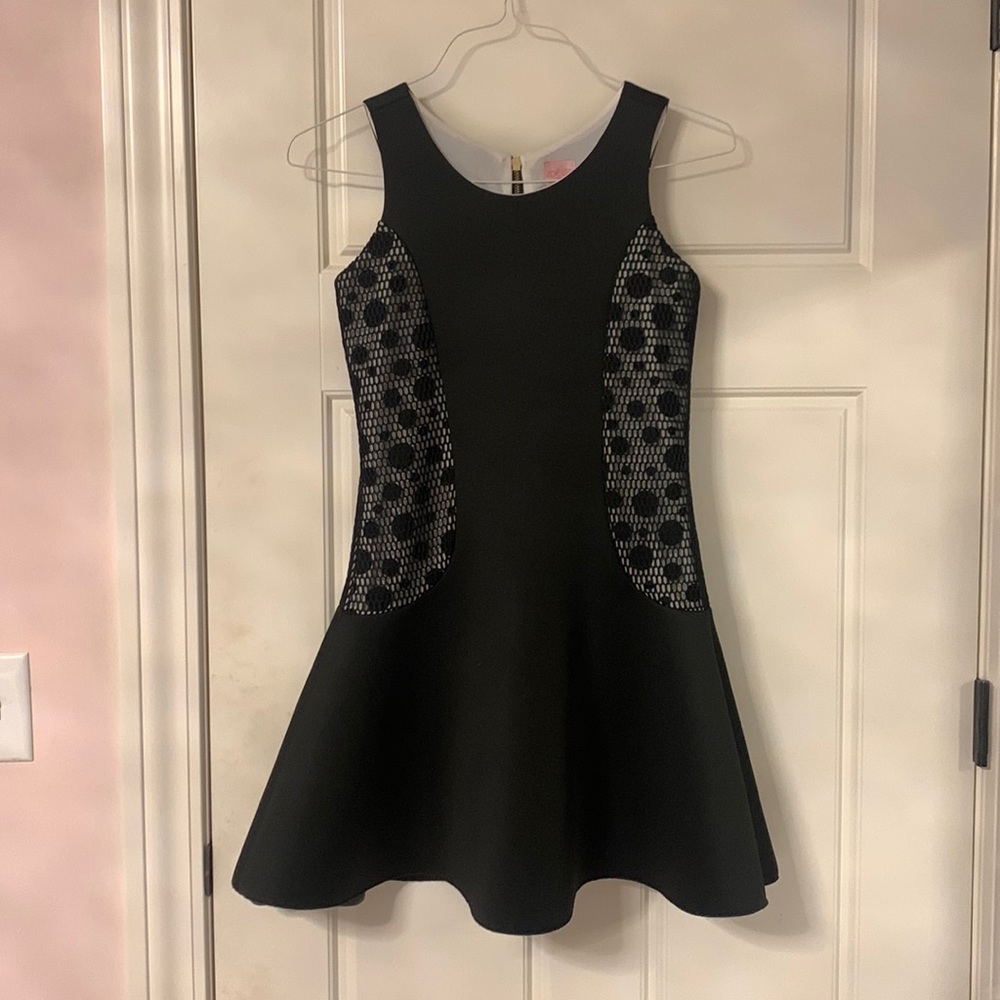 zoë ltd saks fifth avenue black dress girls 16